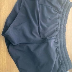 Navy Lululemon hotty hot shorts